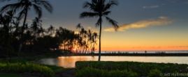 anaehoomalu beach sunset big island hawaii