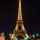 Paris Eiffel Tower At Night Viewed From Jardins Du Trocadero