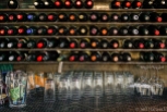 seventy six wine bottles Cardero's Restaurant bar drinking glasses tips